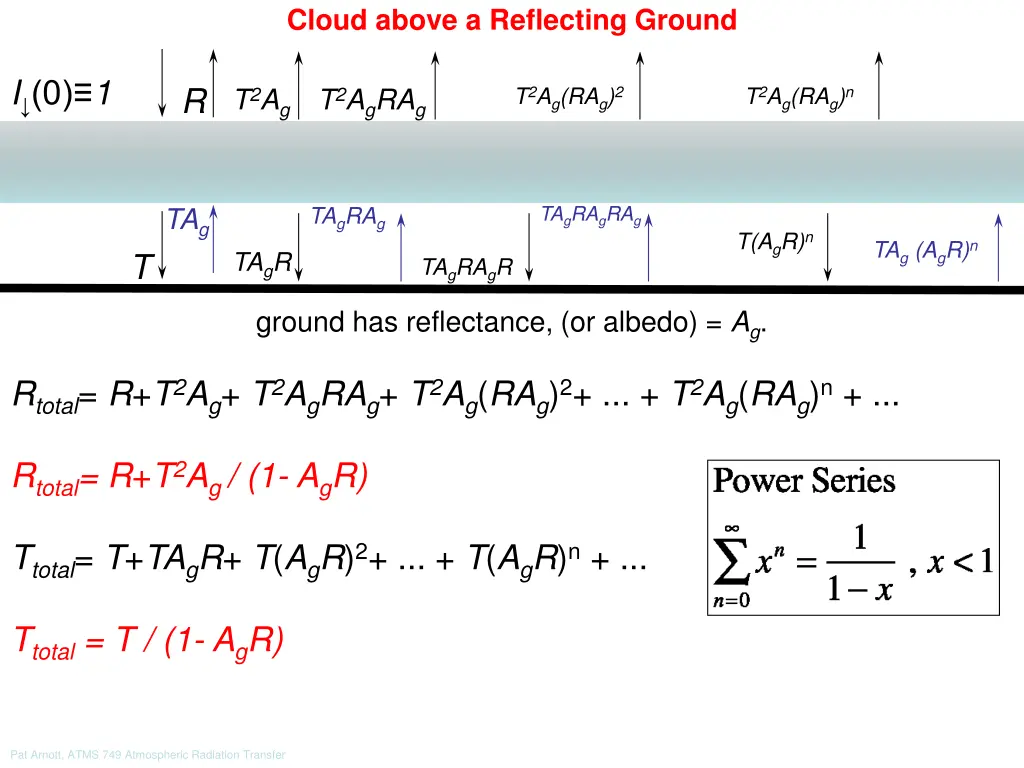 cloud above a reflecting ground