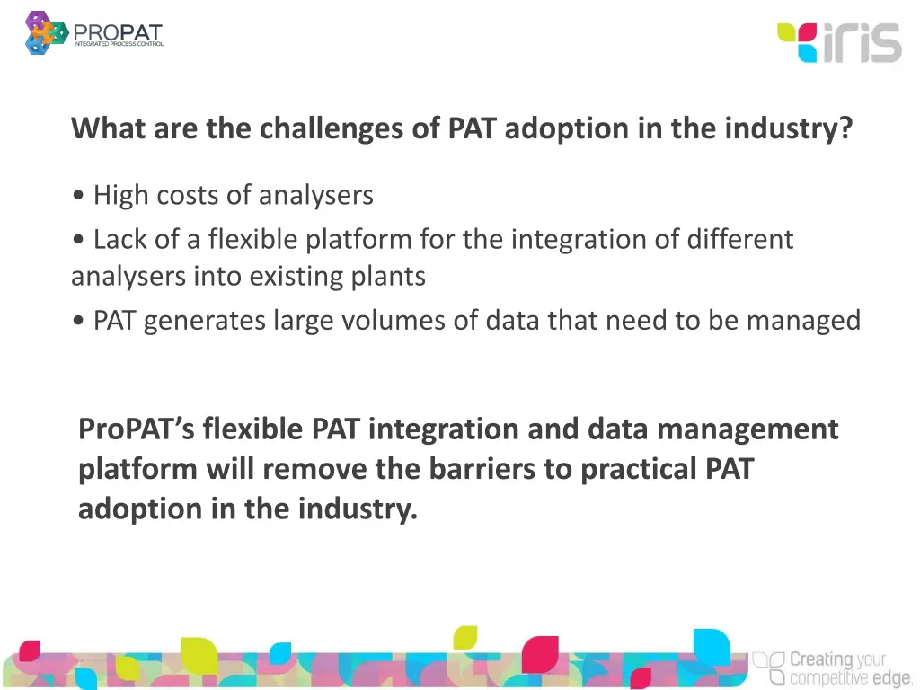 what are the challenges of pat adoption