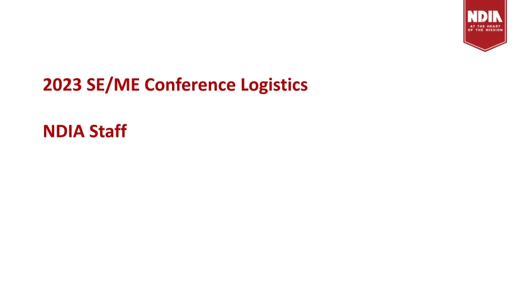 2023 se me conference logistics