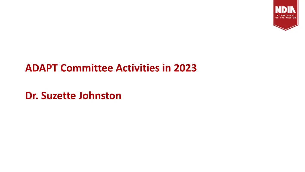 adapt committee activities in 2023