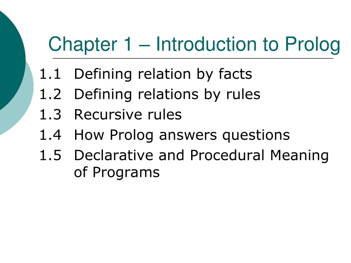 chapter 1 introduction to prolog