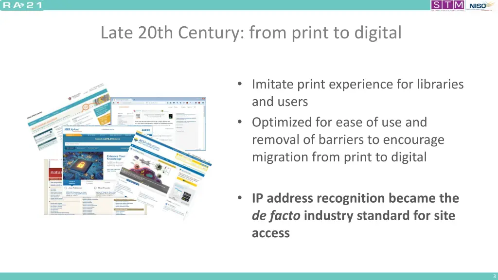 late 20th century from print to digital