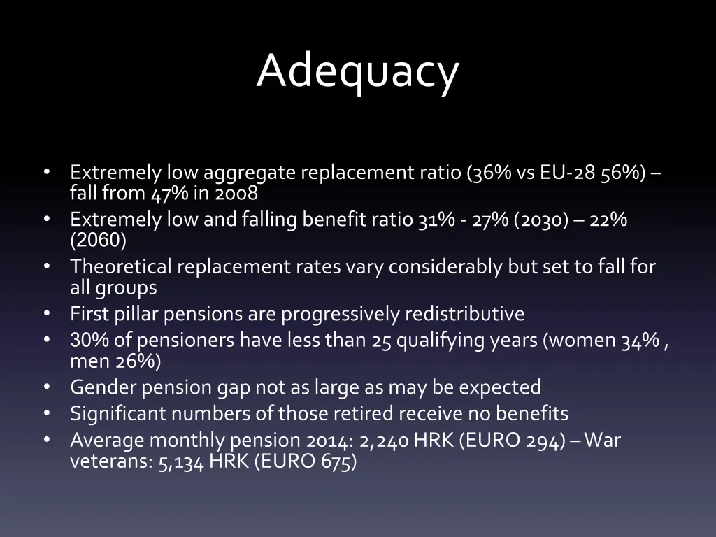 adequacy