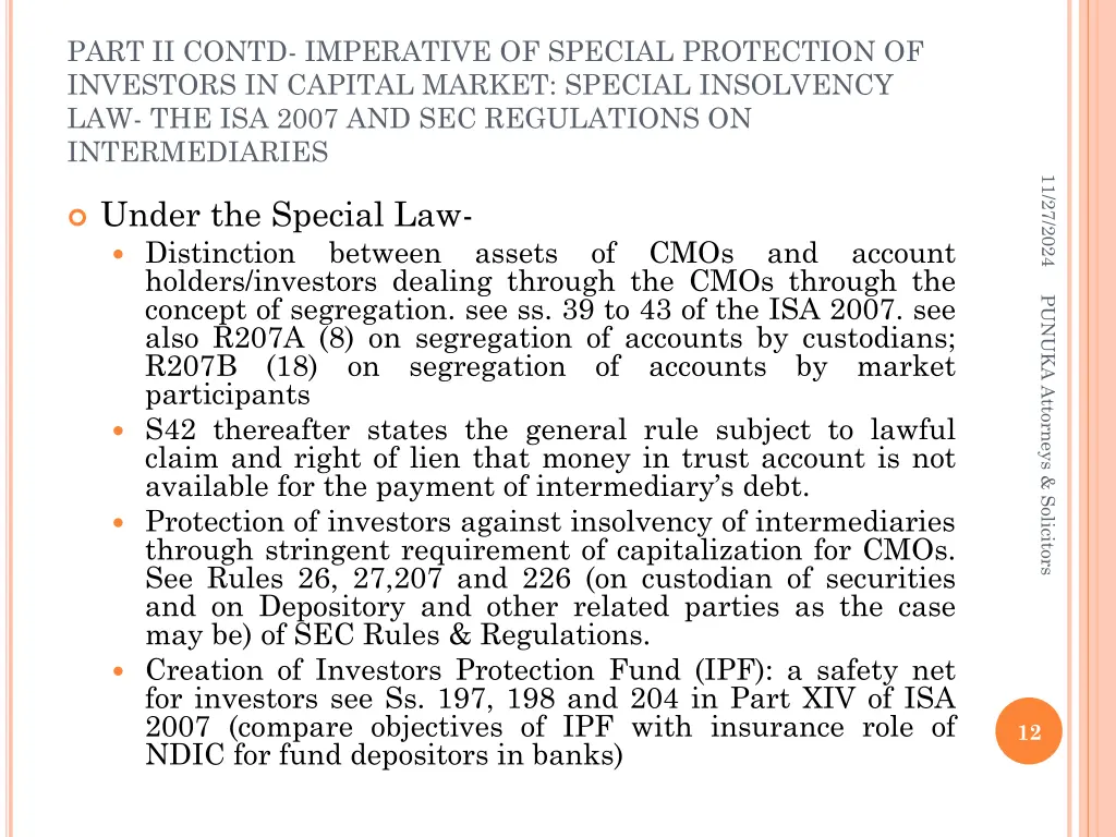 part ii contd imperative of special protection