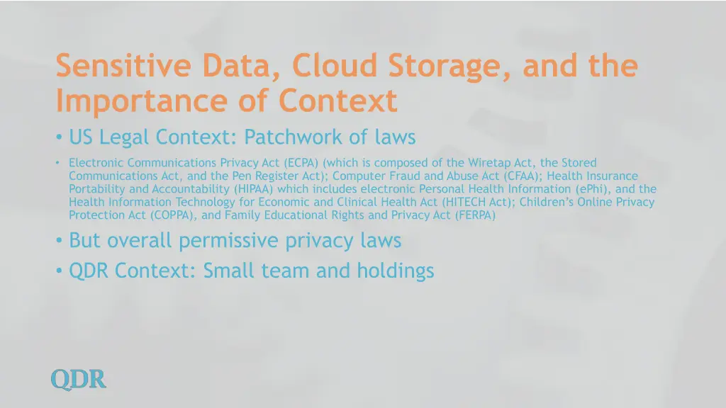 sensitive data cloud storage and the importance