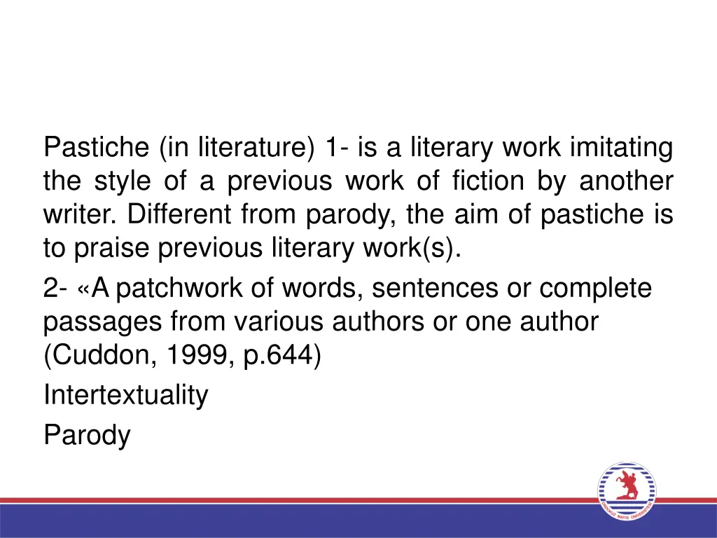 pastiche in literature 1 is a literary work