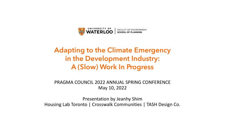 adapting to the climate emergency