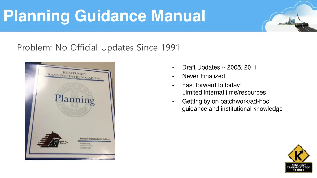 planning guidance manual