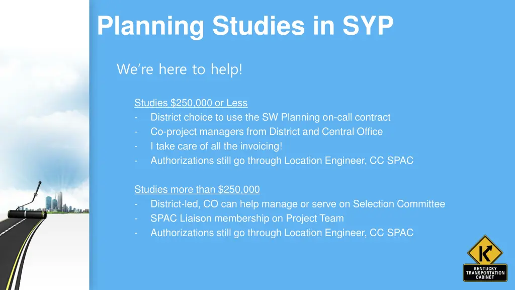 planning studies in syp