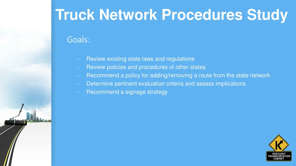 truck network procedures study 1