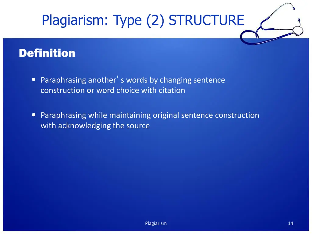 plagiarism type 2 structure