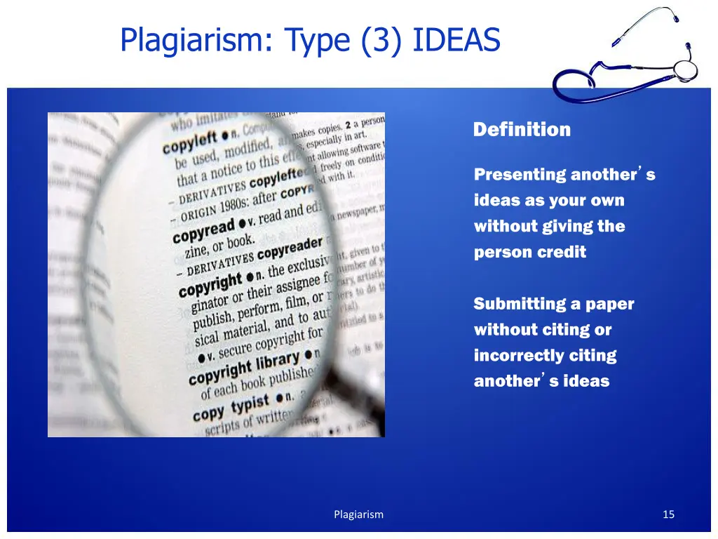 plagiarism type 3 ideas