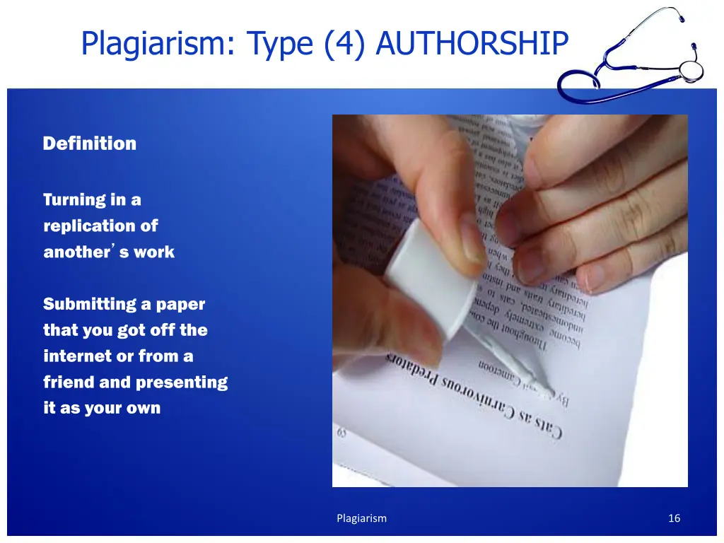 plagiarism type 4 authorship