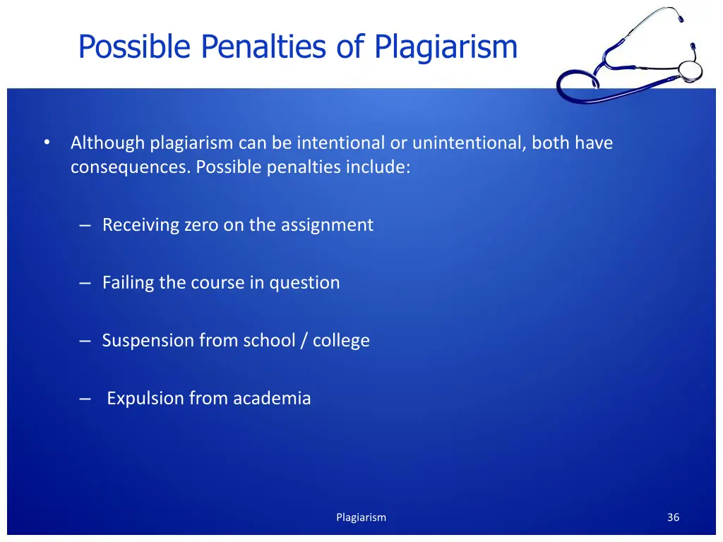 possible penalties of plagiarism