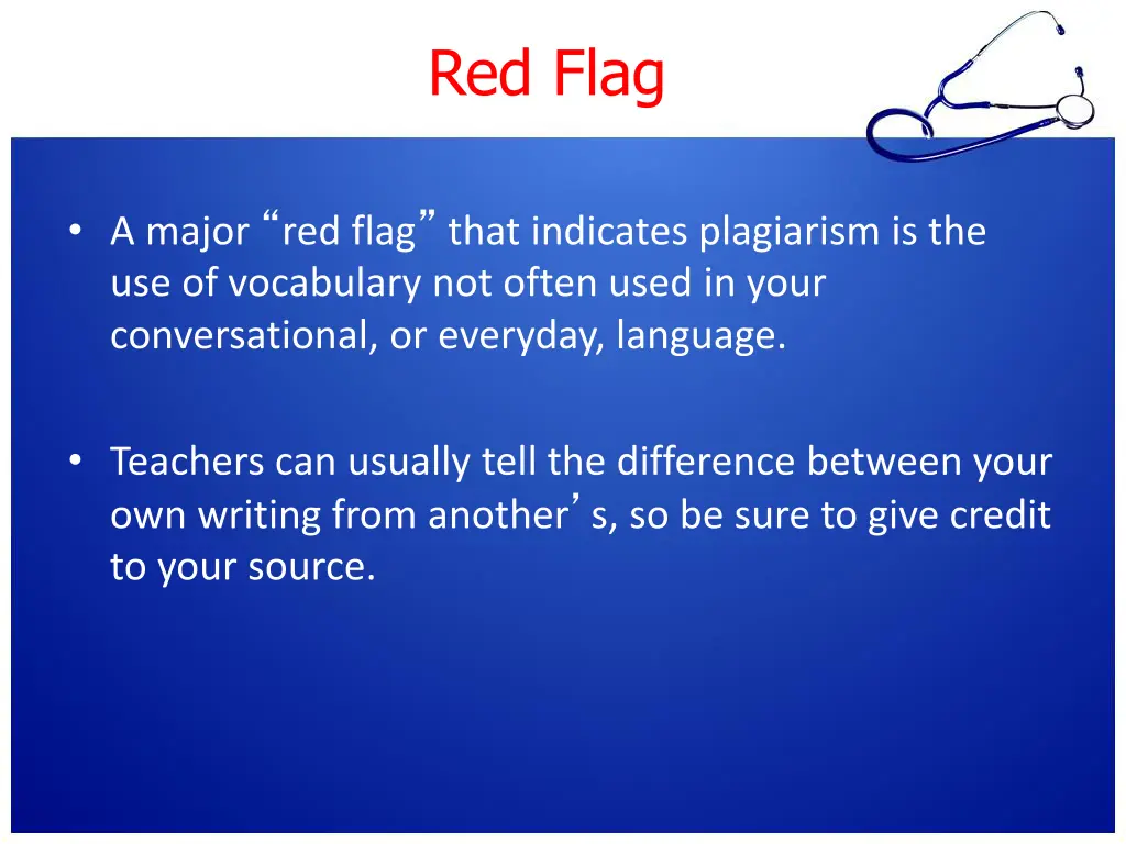 red flag