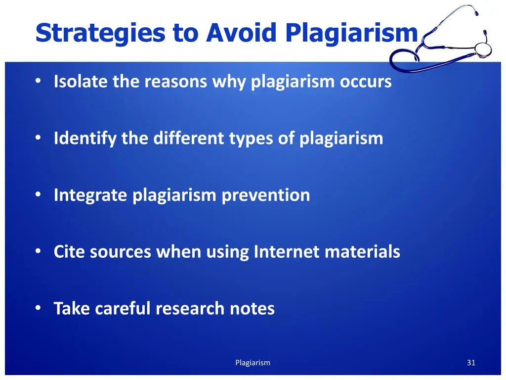 strategies to avoid plagiarism