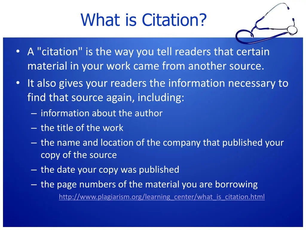 what is citation