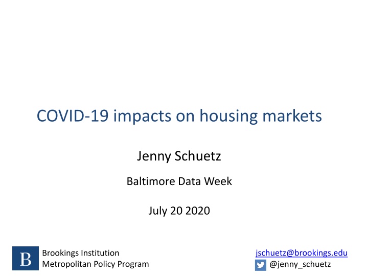 covid 19 impacts on housing markets