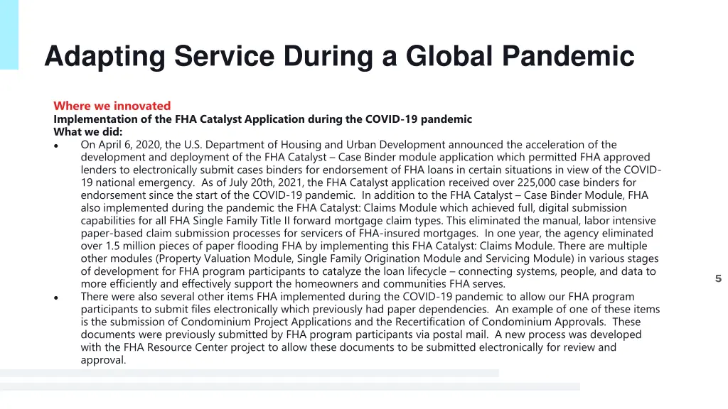 adapting service during a global pandemic 1