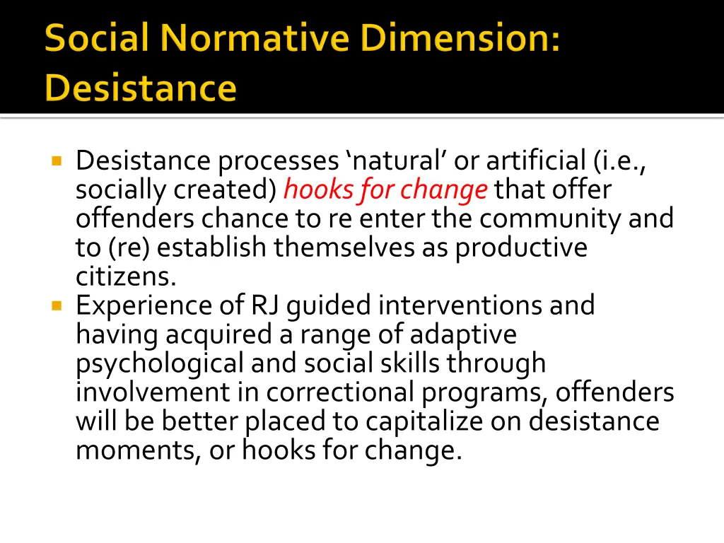 desistance processes natural or artificial