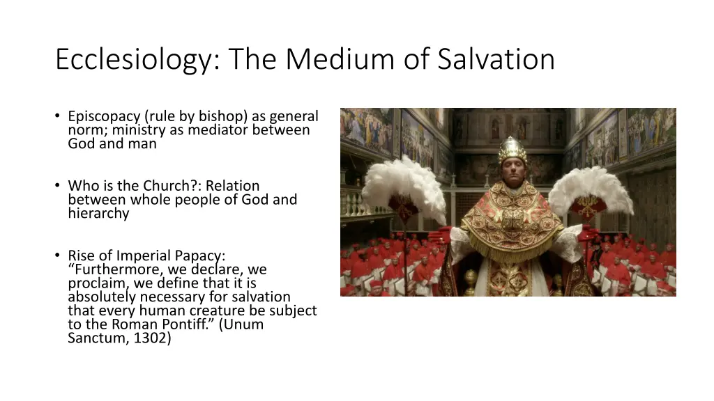 ecclesiology the medium of salvation