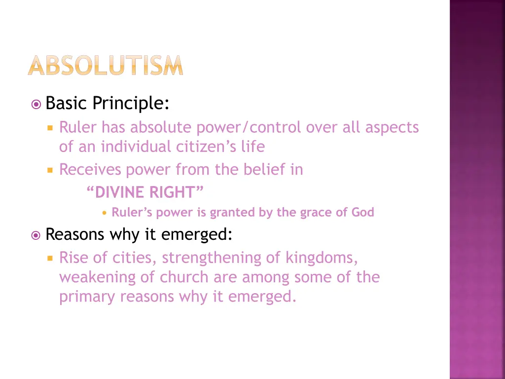 absolutism 1