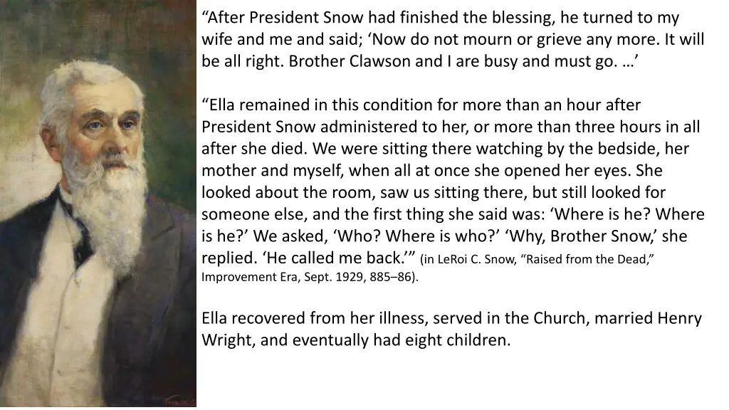 after president snow had finished the blessing