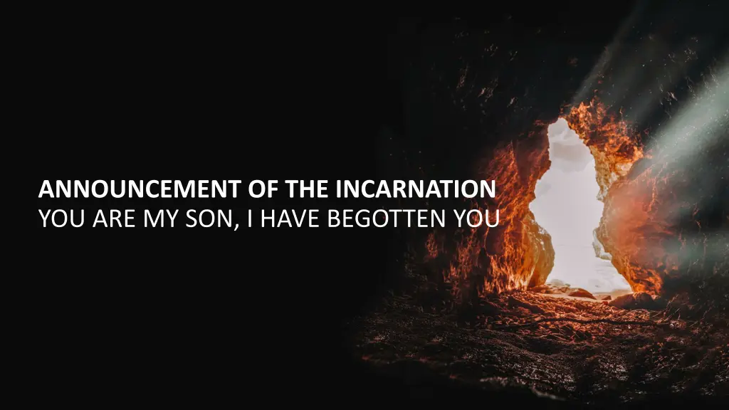 announcement of the incarnation