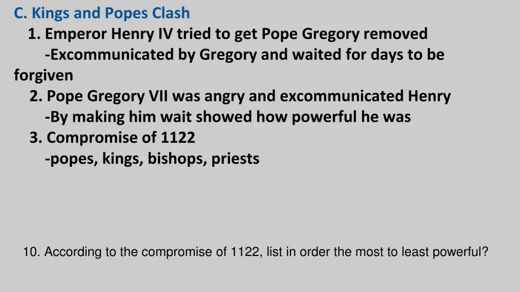 c kings and popes clash 1 emperor henry iv tried