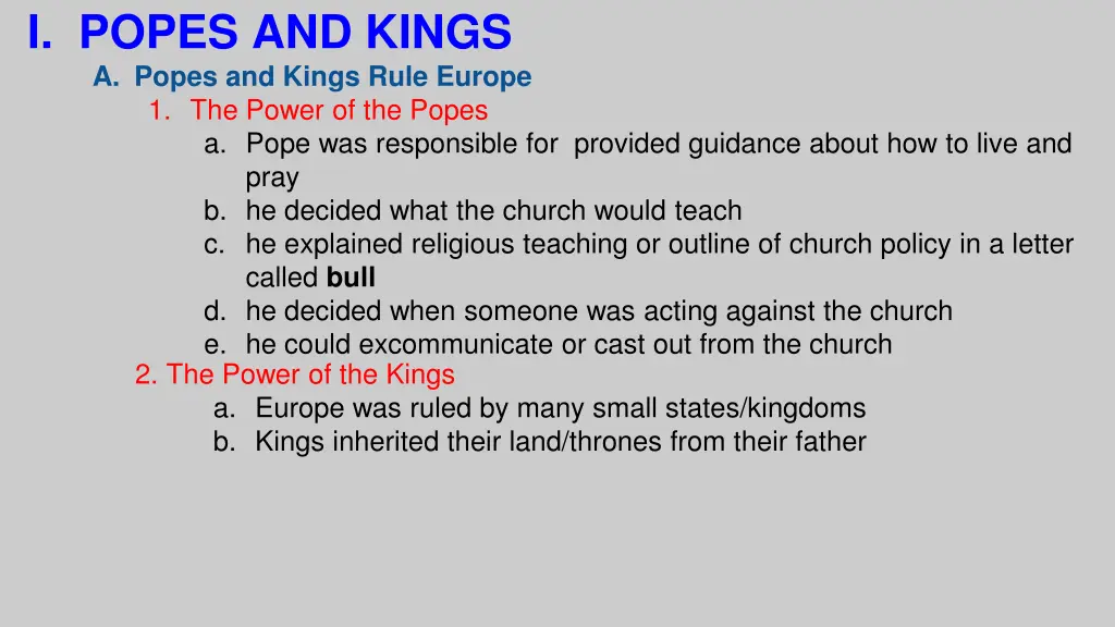 i popes and kings a popes and kings rule europe 2