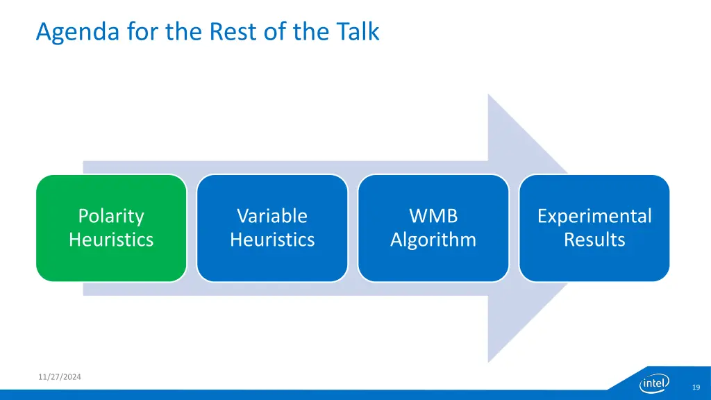 agenda for the rest of the talk 1