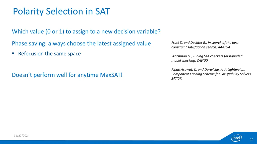 polarity selection in sat