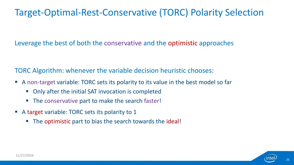 target optimal rest conservative torc polarity 1