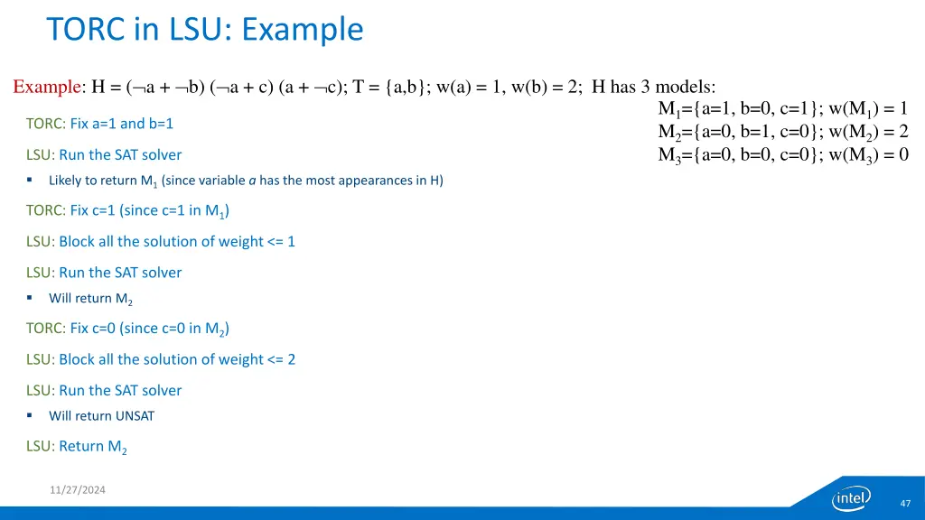 torc in lsu example