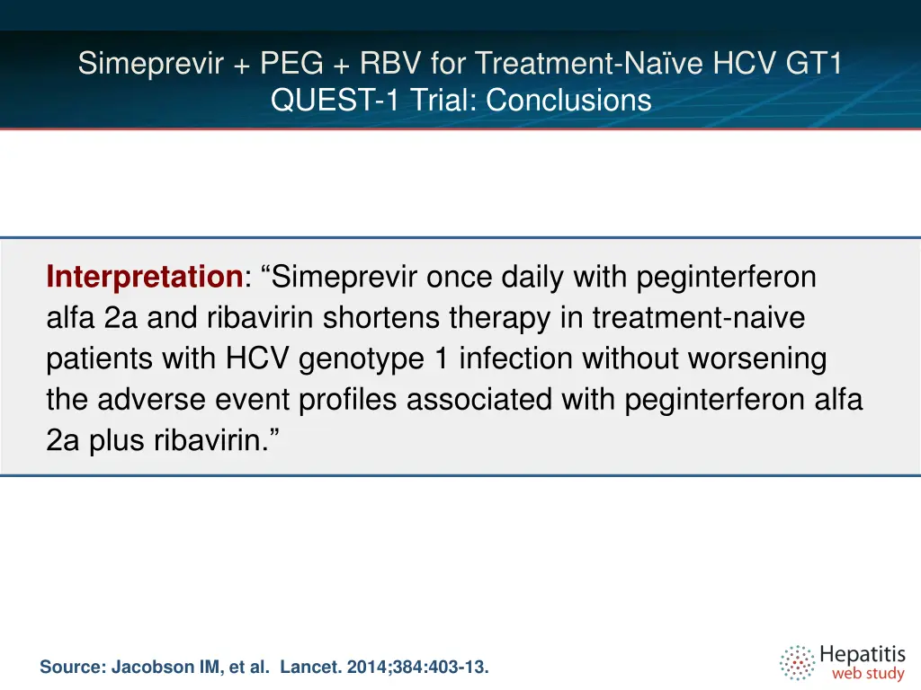 simeprevir peg rbv for treatment 10