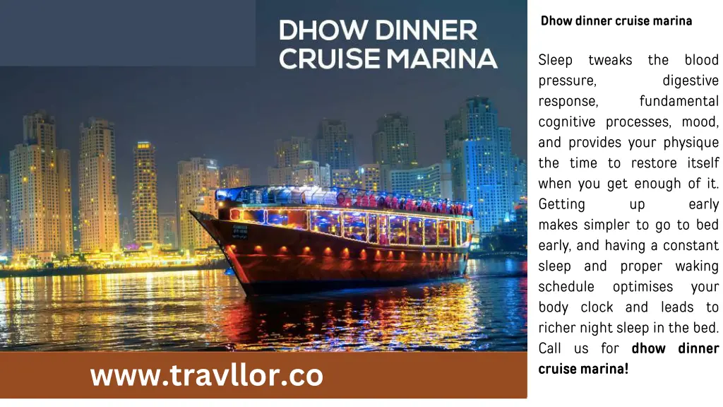 dhow dinner cruise marina