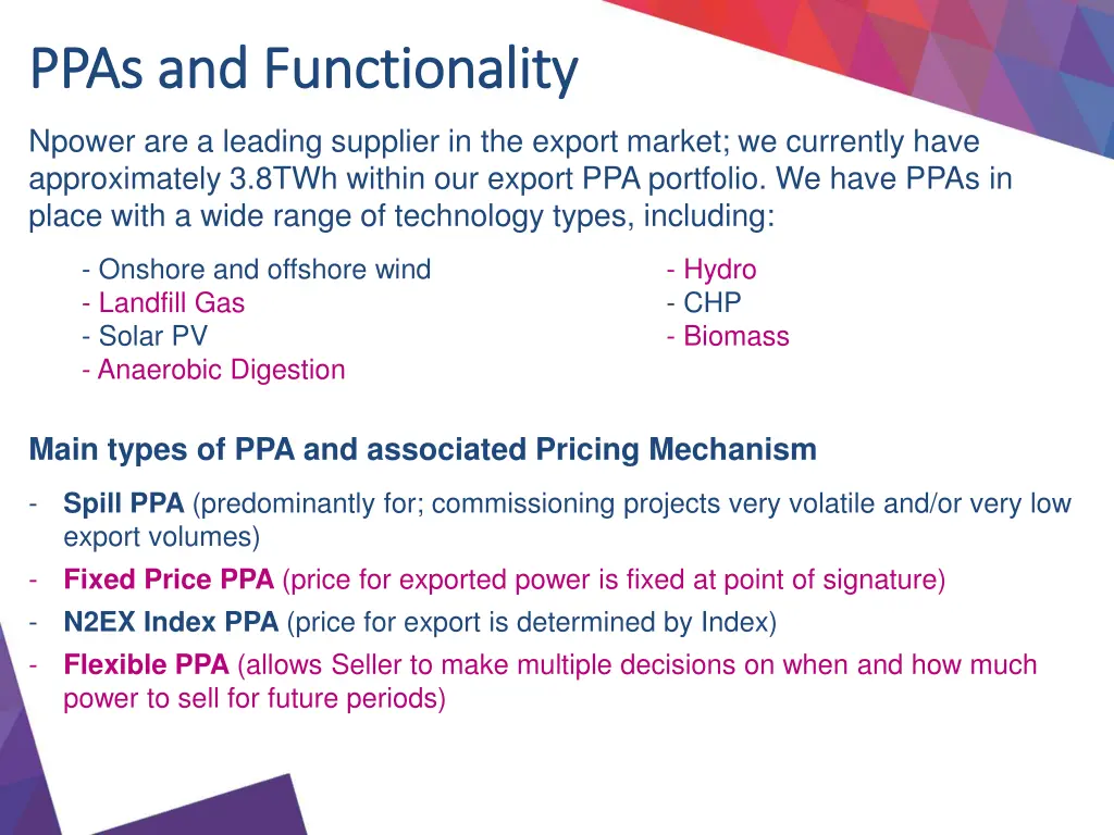 ppas and functionality ppas and functionality