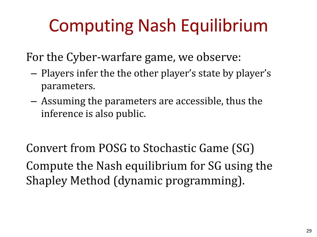 computing nash equilibrium 1