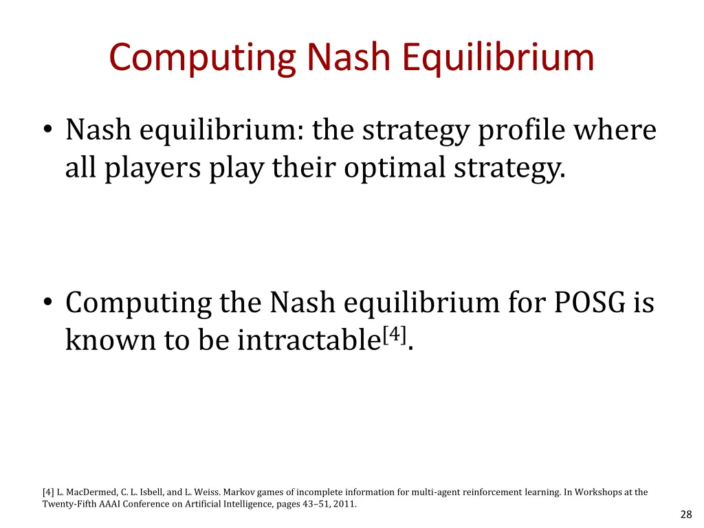 computing nash equilibrium