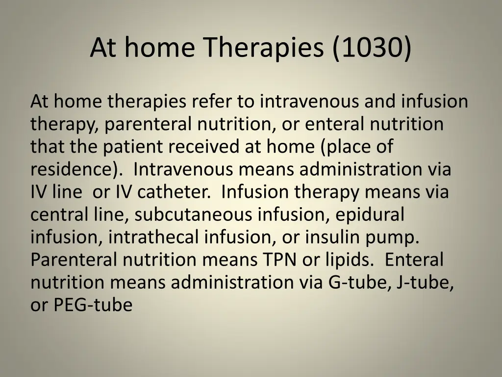 at home therapies 1030