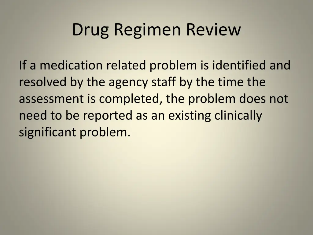 drug regimen review 3