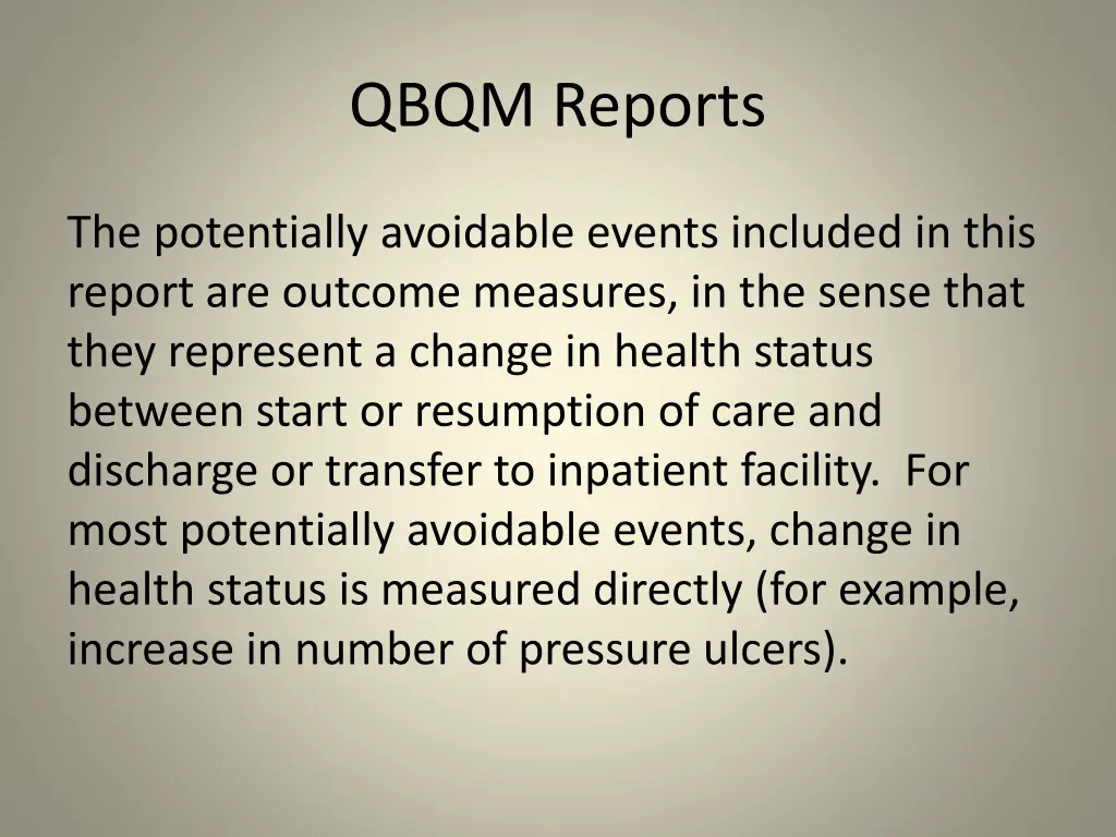 qbqm reports 3