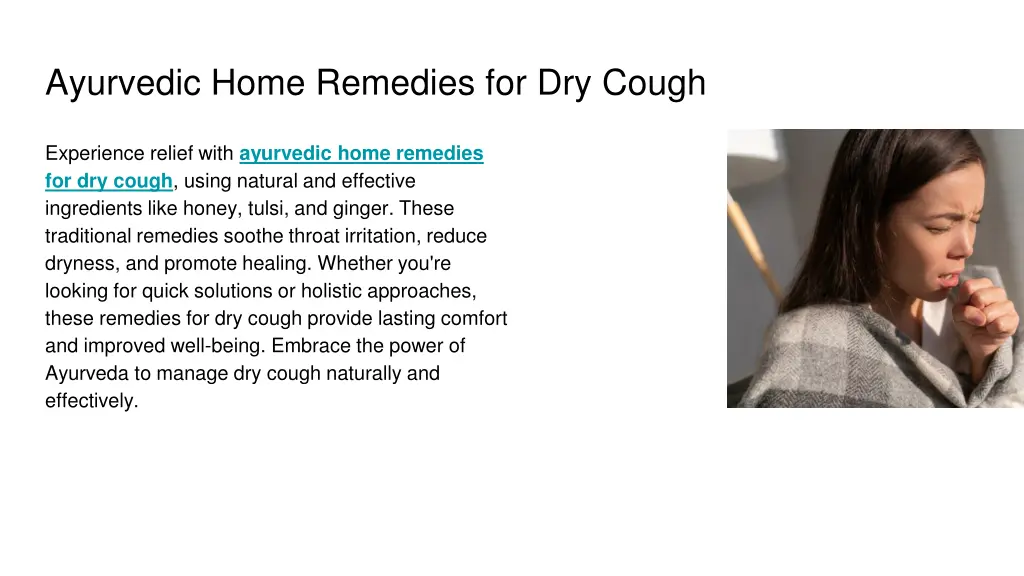 ayurvedic home remedies for dry cough