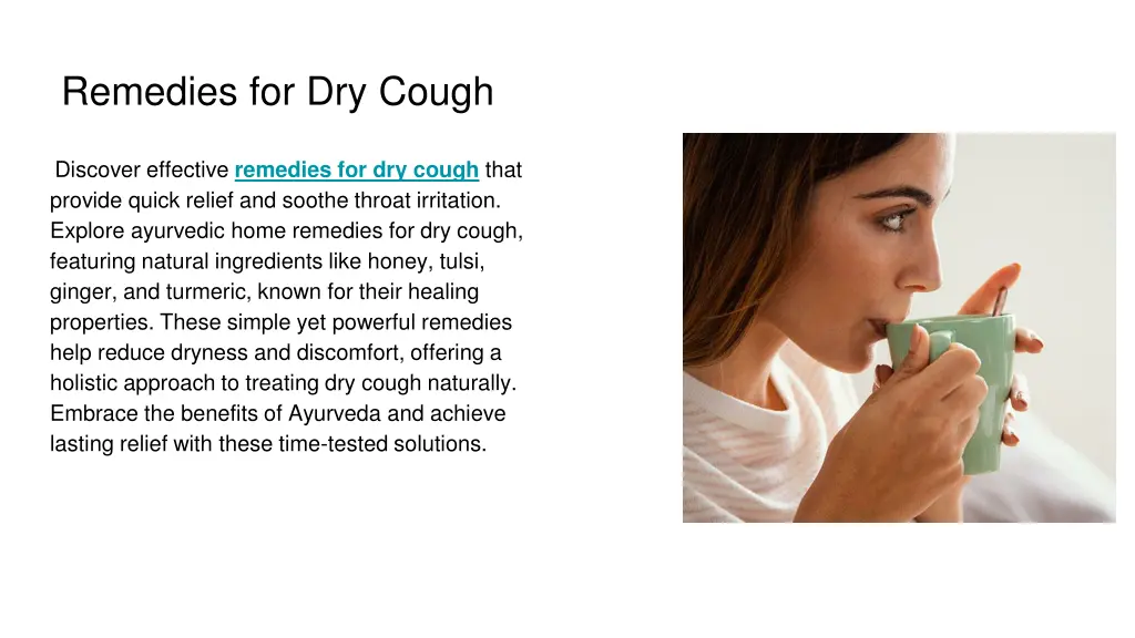 remedies for dry cough