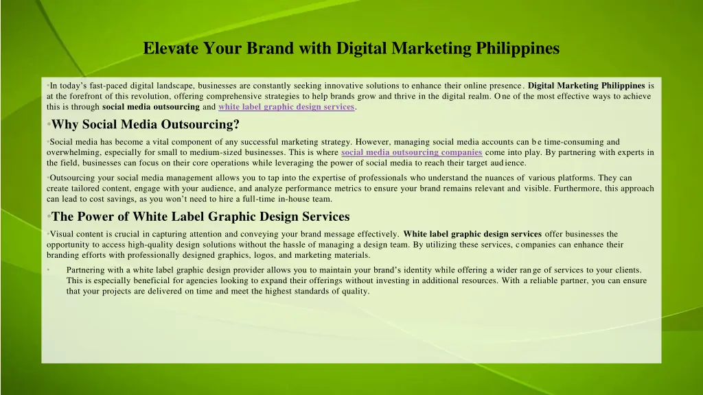 elevate your brand with digital marketing