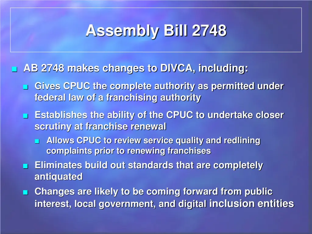 assembly bill 2748