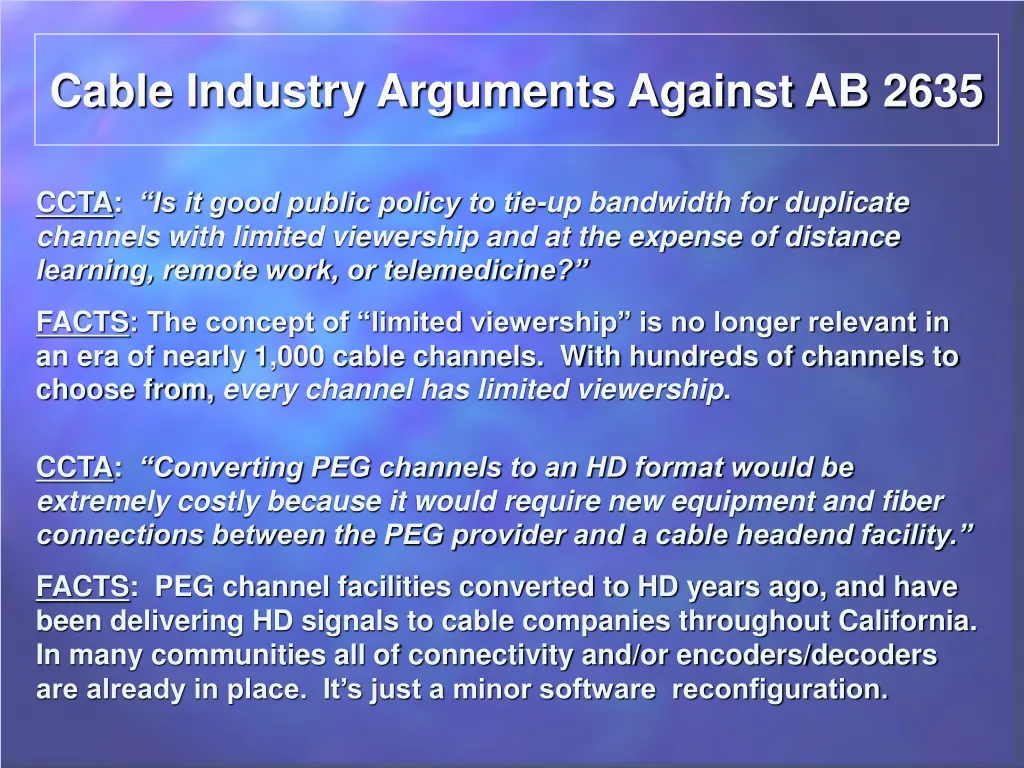 cable industry arguments against ab 2635 1