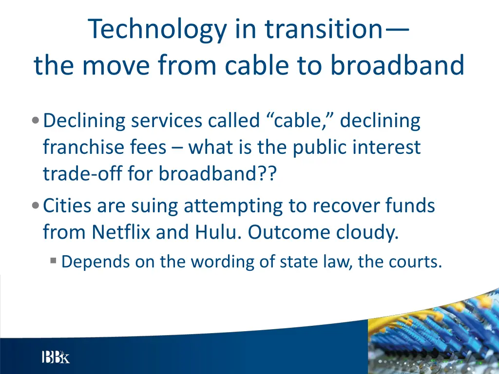 technology in transition the move from cable