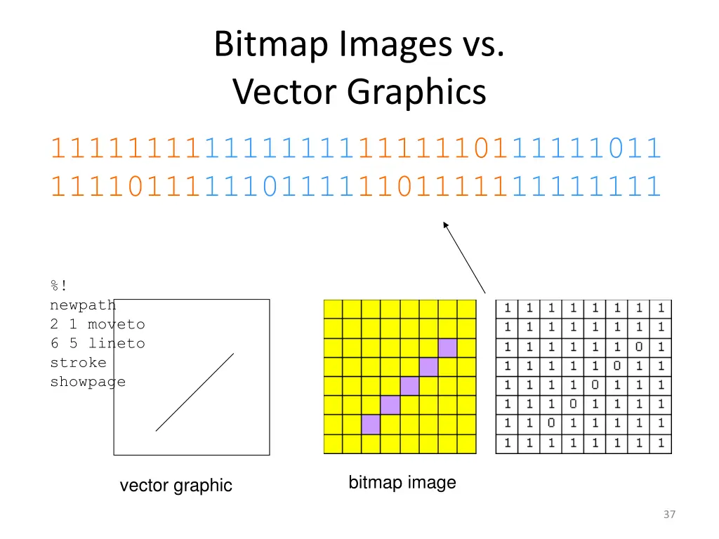 bitmap images vs vector graphics