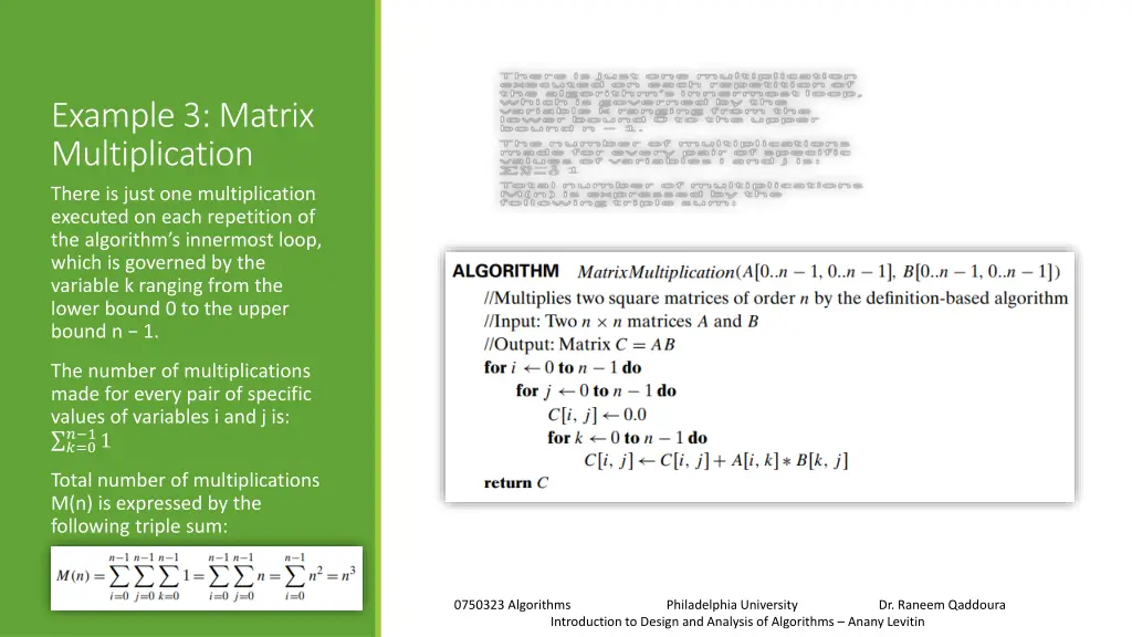 example 3 matrix multiplication there is just